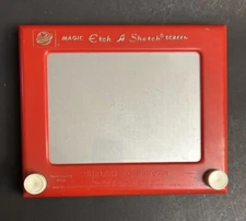 Vtg 70s Ohio Art ETCH A SKETCH Magic Screen Toy WORKING Early Small Knob Version