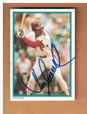 Juan Samuel AUTOGRAPHED 1985 TOPPS ALL-STAR BASEBALL CARD SIGNED PHILADELPHIA 