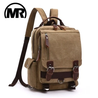 Sac à Dos Vintage Randonnée Chasse Camping Cuir et Toile Chasse - Photo 1/4