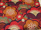 Vtg Zika Ascher Studio #2751 Yardage Fabric 3 yards 45" wide cotton sateen