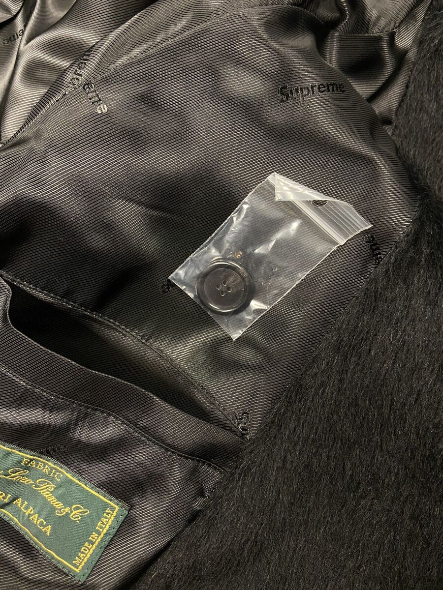 100 Authentic Supreme Loro Piana Alpaca Wool Overcoat Black 100 Authentic Supreme Loro Piana Alpaca Wool Overcoat Black