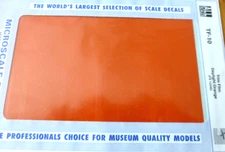 Microscale Decal #TF-10 / Trim Film / Size-7-1/4 x 4-1/2-Orange (SP) FS12246