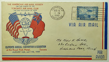 1944 Canada American Airmail Society Toronto Arimail Club Airmail Cover