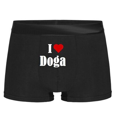 Boxershorts I Love Doga Geschenk Geburtstag Valentinstag Weihnachten Ostern