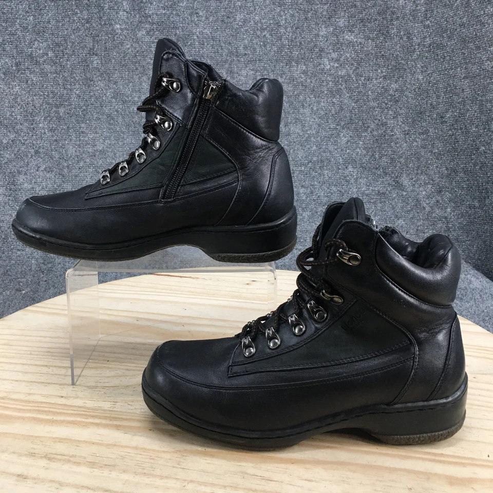 Botas Blondo Canada para mujer 8,5 Combat negras impermeables con cordones informales al tobillo Foto 2 de 4