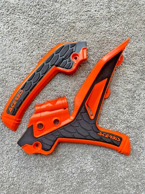 KTM  XC-W  150  250 300 TPI  2024 - 2025  ACERBIS ORANGE & BLACK FRAME GUARDS