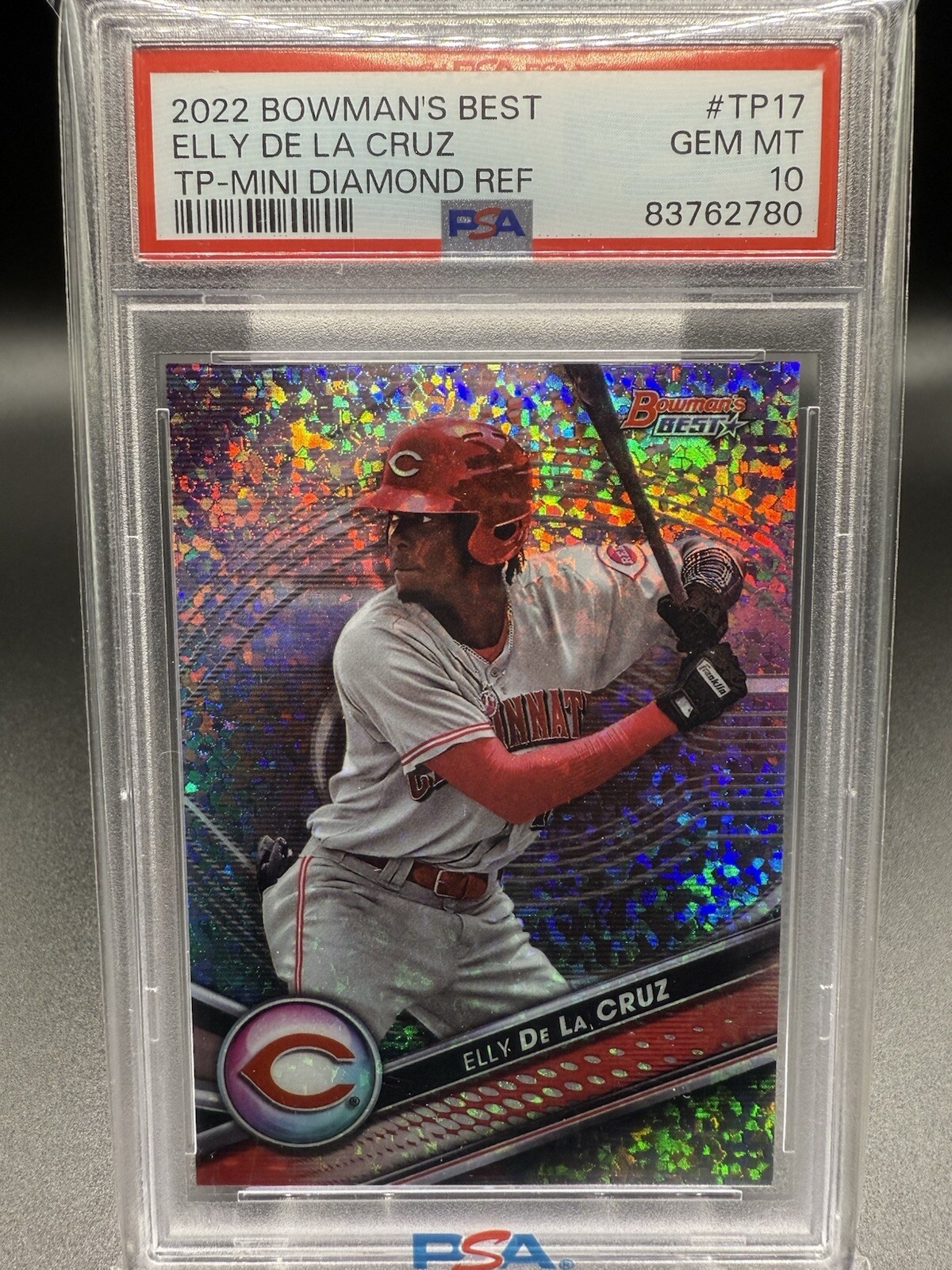 ⚾️🔥2022 Bowman’s Best Elly De La Cruz (RC) Mini Diamond SP/299 PSA 10🔥⚾️