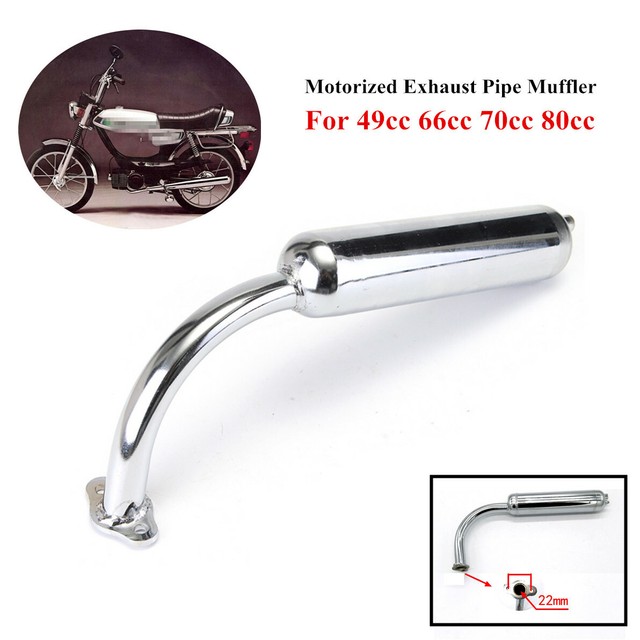 Motorised Exhaust Pipe Muffler Trim Kit For 48/66/70/80cc Motorized Bicycle Bike eBay