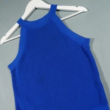 & Other Stories Vest Top Womens Small Blue Knitwear Summer Los Angeles Atelier