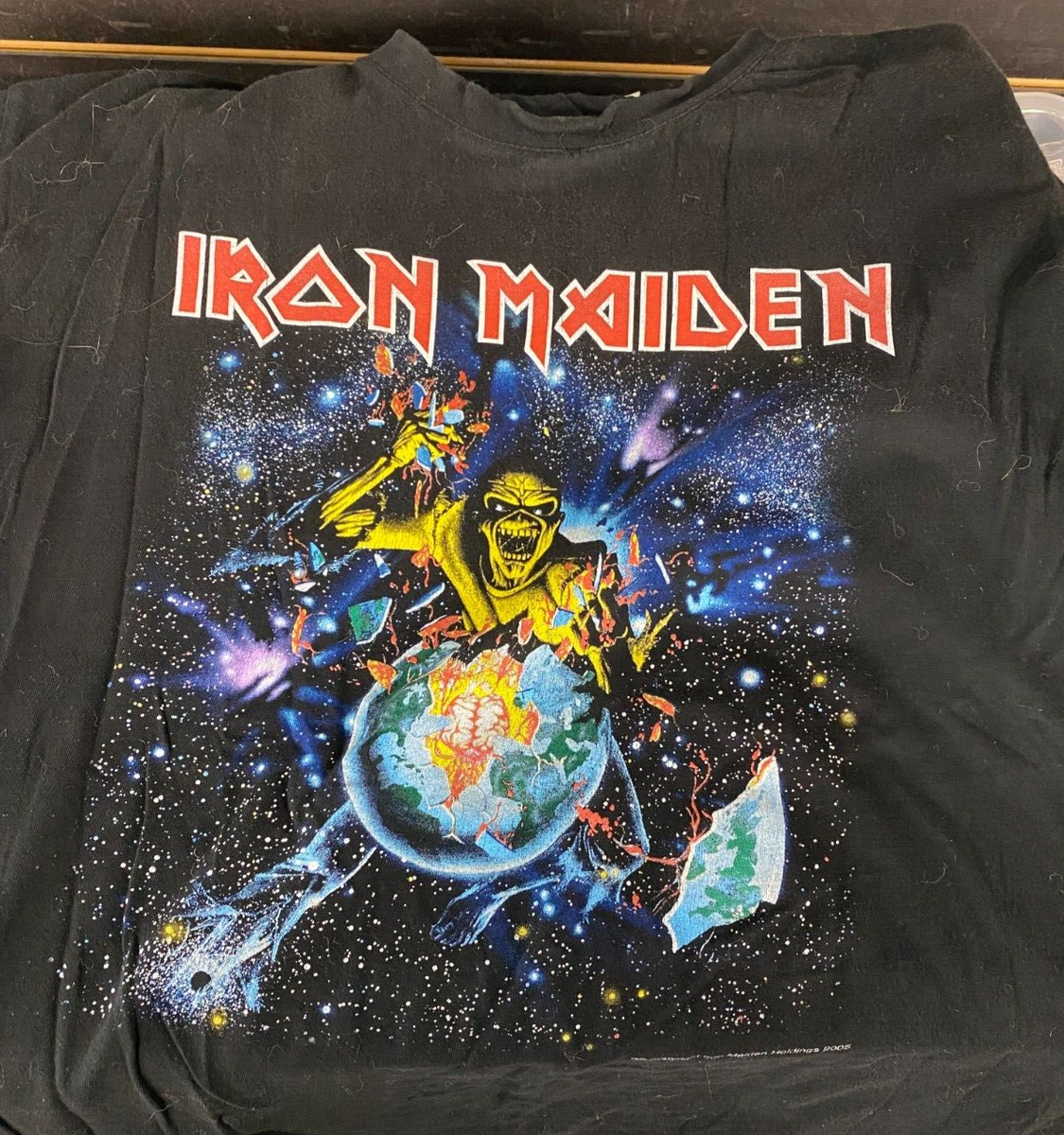 Iron Maiden Eddie Rips Up The World Tour Paris June 2005 Size XL
