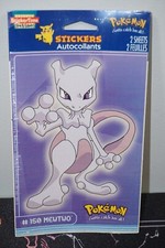 Vintage 1999 AGC Sticker Time Pokemon 150 Mewtwo 2 Sheets 4x6" Sealed