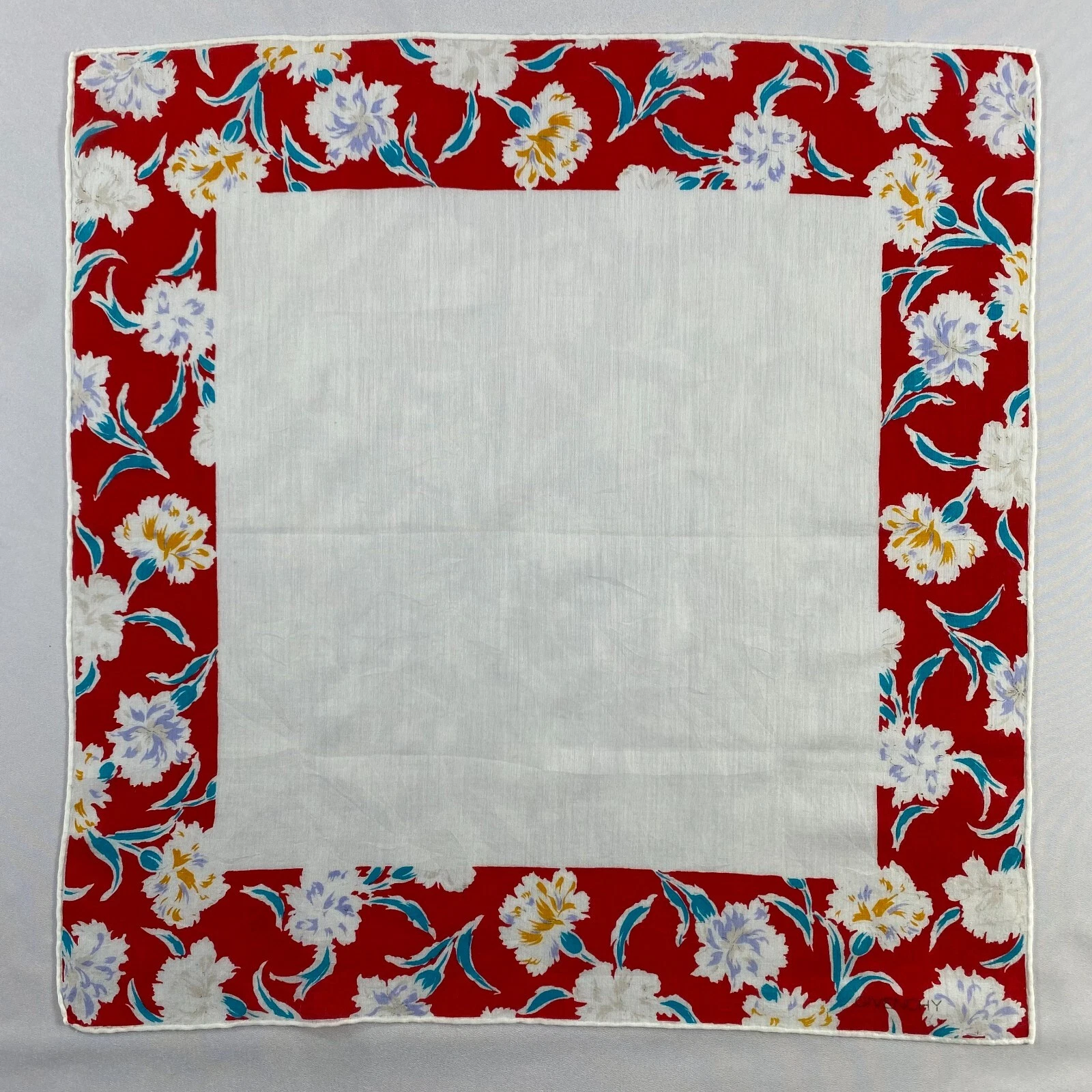 Vintage Givenchy Handkerchief Pocket Square Bandana Neckerchief