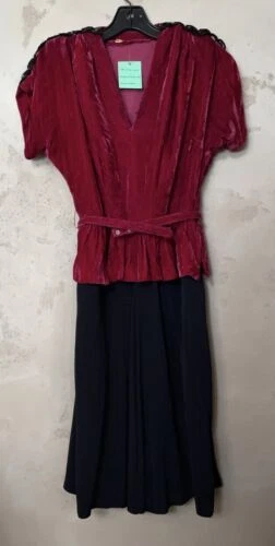 Vestidos femininos Vintage década de 1940 PINK