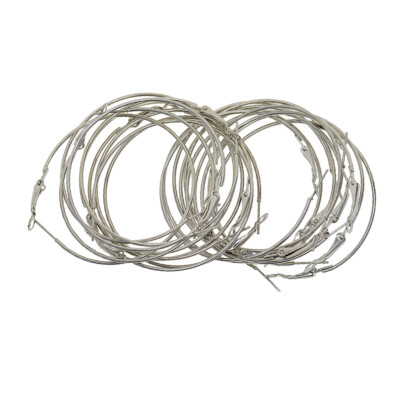 20 Stück Fashion Chic Creolen Kreis Ohrringe Loop Ohrringe - 30 mm / 50 mm