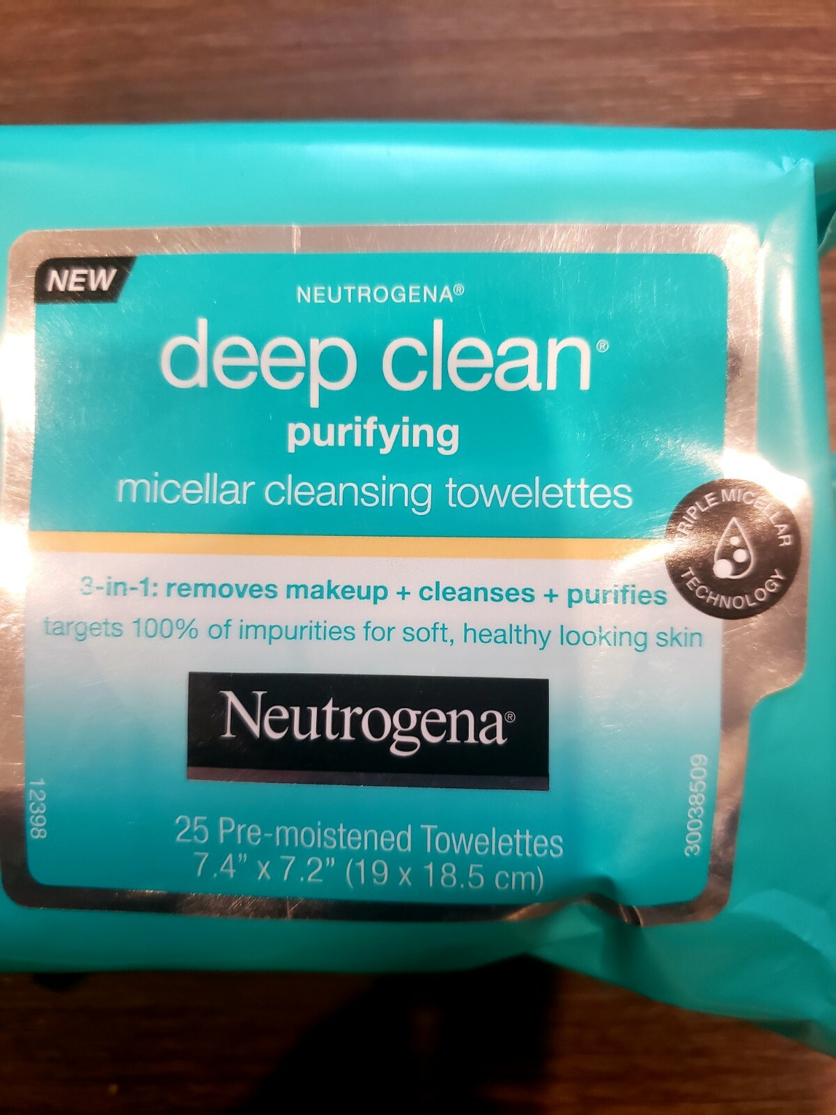 neutrogena deep clean purifying micellar cleansing towelettes