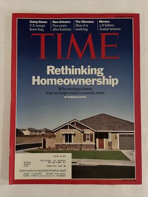 2010 September 6 TIME Magazine, Rethinking Homeownership (CP200)