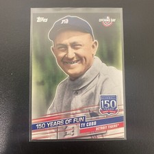 👉🔥💎Mint💎2019 Topps Opening Day 150 Years of Fun #YOF-1 Ty Cobb⭐️HOF⭐️