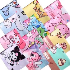 12 Pack Cartoon Colors Microfiber Cleaning Cloths -Cameras Lenses, ... Fast Ship