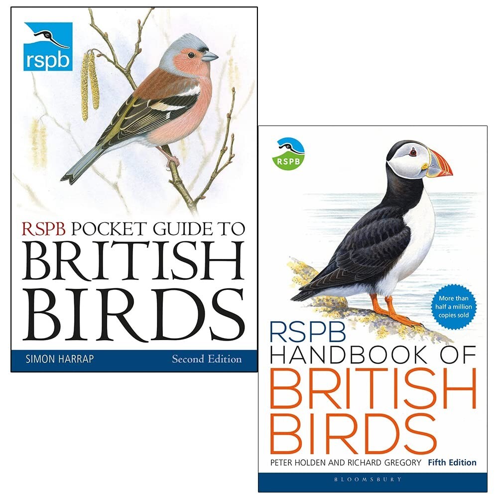 RSPB Pocket Guide to British Birds, RSPB Handbook of British Birds 2 Books Set