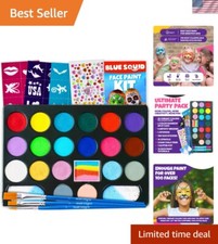 Complete Kids Face Paint Set 160pc Non-Toxic Fun for Parties Halloween