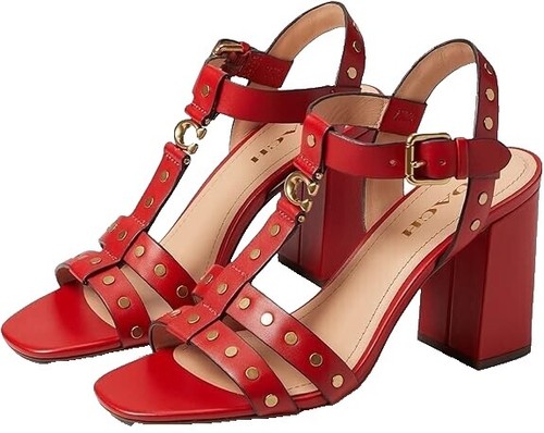 14th Addiction Studded Spike Leather Ankle Sandals Sz 43 10-10.5