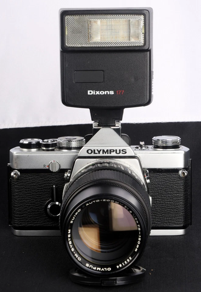 Olympus OM-1 MD 35mm Film SLR c/w Zuiko Auto-Zoom 70-150mm f/4 Lens & Flash Kit - Image 4 of 4