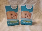 Pampers Vintage Promotional Sample Box Of 3 Newborn Diapers Nos Lot Of 2! E5