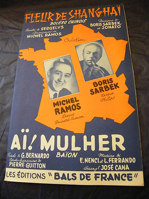 Partition Fleur De Shanghai Boris Sarbek Michel Ramos Ai! Mulher Musiknoten