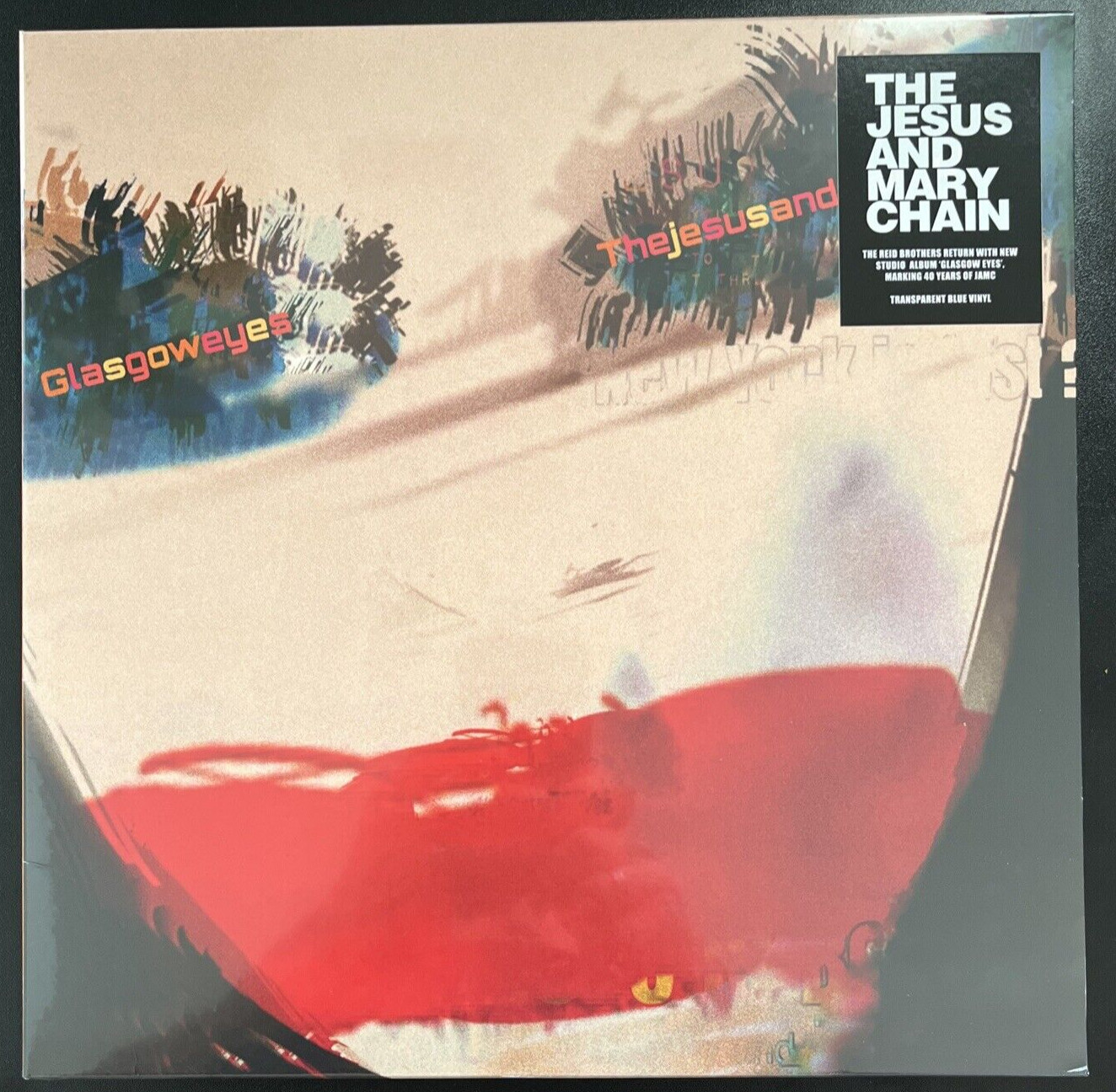 СИНЯЯ ВИНИЛОВАЯ ПЛАСТИНКА THE JESUS AND MARY CHAIN GLASGOWEYES, ВЫПУЩЕННАЯ ОГРАНИЧЕННЫМ ТИРАЖОМ, НОВАЯ МОНЕТНАЯ МАРКА