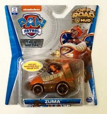 NIB Nicklelodeon Paw Patrol Off Road Mud Zuma True Metal Car Toy Die Cast