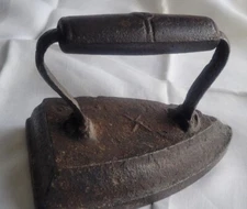Antique Cast Iron Flat Iron Vintage Clothes Press Farmhouse Décor Doorstop