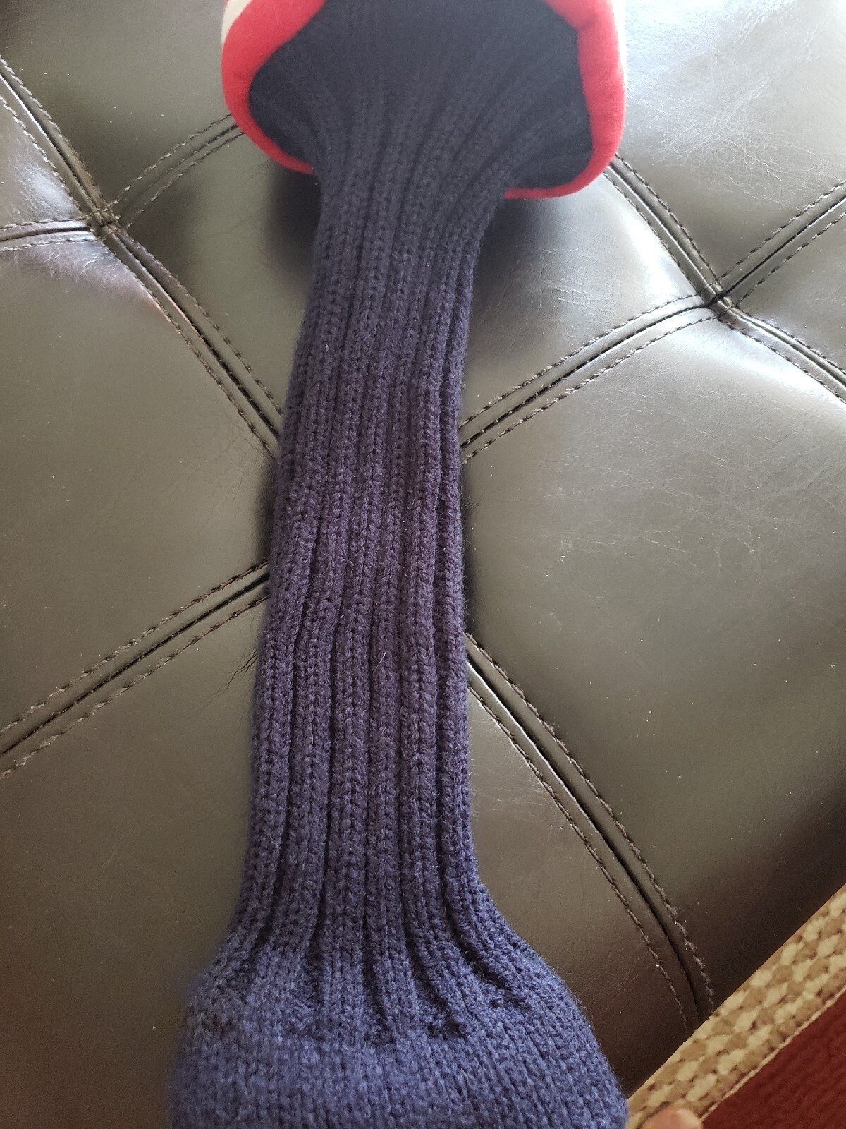 DRIVER 1 GOLF RED/WHITE/BLUE SOCK HEADCOVER... VINTAGE USA.. LOOK.. eBay