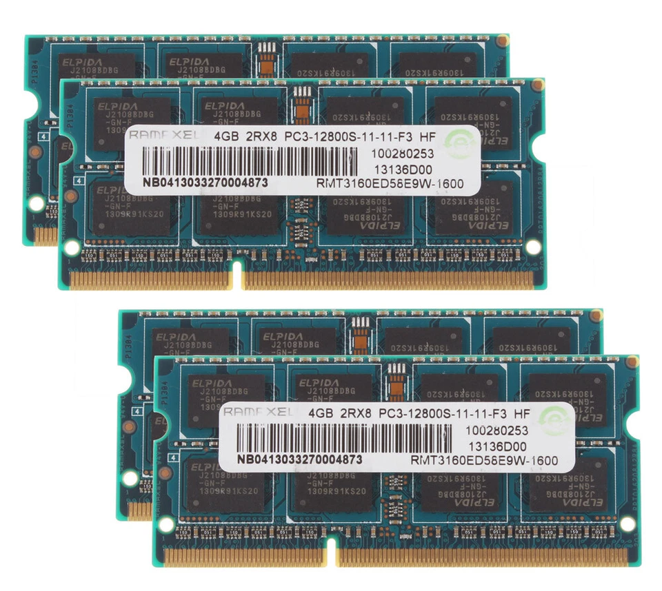Ramaxel DDR3 RAM 40 GB 10X 4 GB SODIMM 1600MHz 204PIN PC3-12800S Laptop Memory - Image 4 of 4