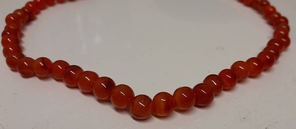 Karneol Kugel Kette Halskette (Achat)