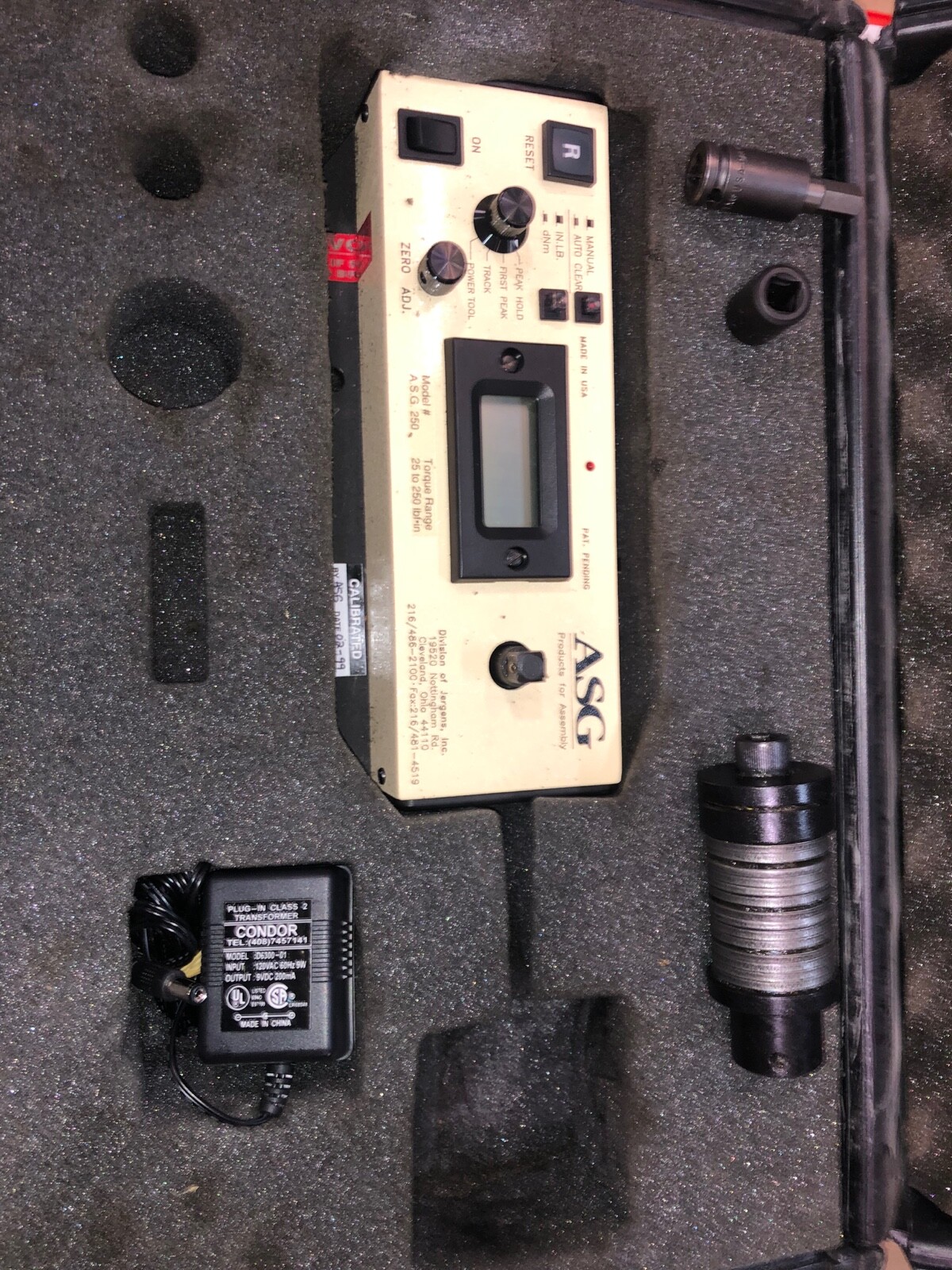ASG 250 TORQUE RANGE 25 - 250LBF IN TORQUE ANALYZER | eBay