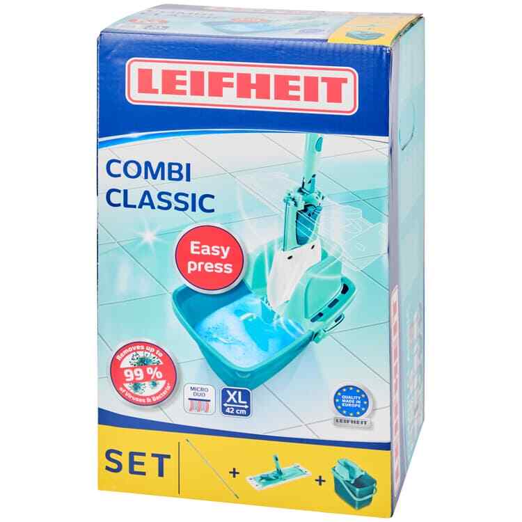 Kit serpillière Leifheit Combi Classic pour le nettoyage quotidien de la maison en famille