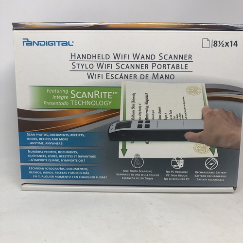 Pandigital Handheld Wand Scanner Red S8X1103RD with WiFi Scan White Tested LN - Picture 16 of 23