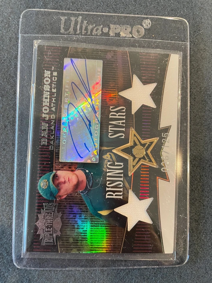 Six different Topps “Rising Stars” autograph relic cards from 2006/2007 - Image 2 of 4