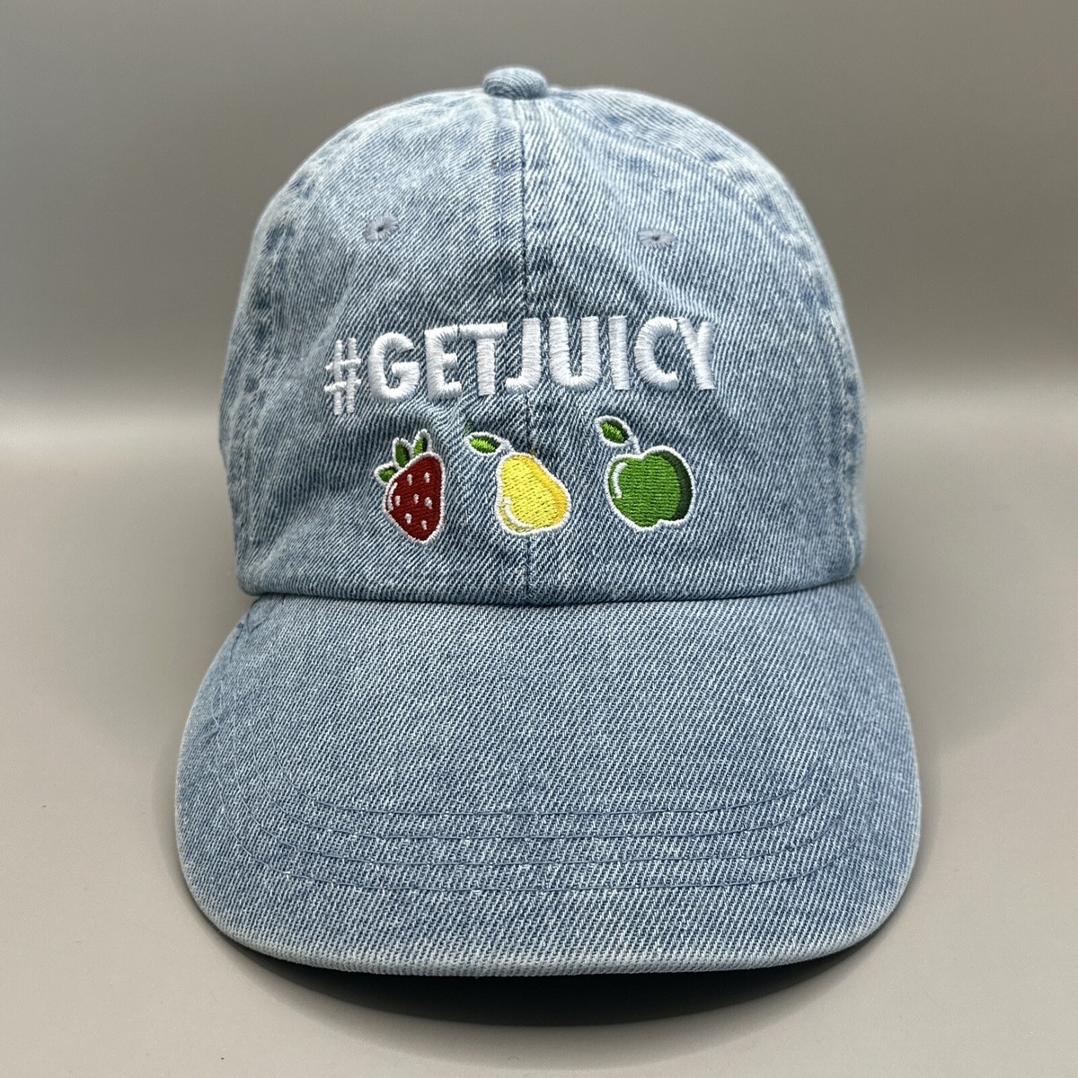 #GetJuicy Absolut Juice Baseball Cap Hat Adjustable 100% Cotton  Upcycled