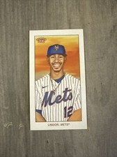 2021 Topps T206 Wave 1 Francisco Lindor Base Card New York Mets Mini