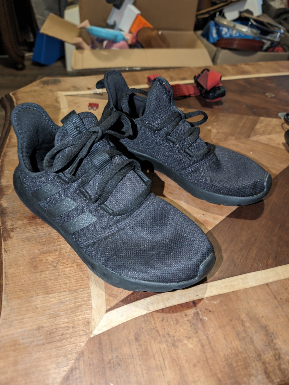 Adidas Ultraboost 21 Mens Size 7 Running Shoes Triple Black FY0306 EUC