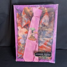 New Unopened Vintage Hawaii Puzzle 100 Pc Happy Fathers Day Hawaiian Shirt/Tie