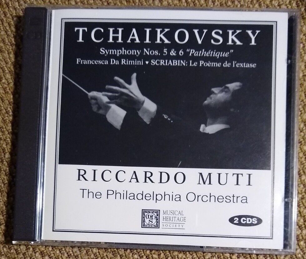TCHAIKOVSKY Symphonies 5 and 6, Philadelphia Orchestra, Riccardo Muti 2 CD