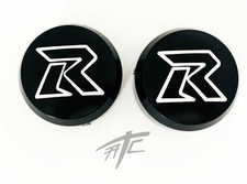 GSXR 600/750 BLACK CONTRAST SMOOTH "R" FORK CAPS 2001 SUZUKI GSXR 600/750