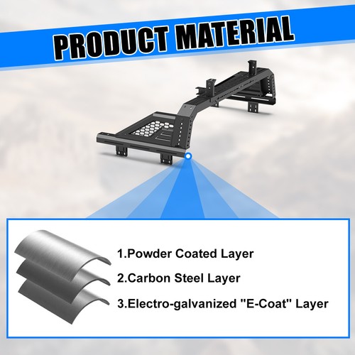 Modular Adjustable Overland Bed Rack Roll Bar For Chevy Ford Toyota Dodge Nissan - Picture 21 of 59