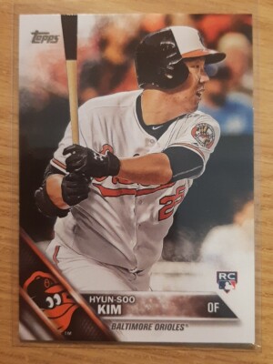 2016 TOPPS UPDATE HYUN-SOO KIM ROOKIE #182 BALTIMORE ORIOLES