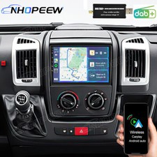 Per Fiat Ducato 2006-2023 DAB+ Android15 Carplay Autoradio Navigatore GPS 8Core 4+64GB