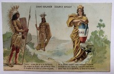 Cartolina Pubblicitaria Saint-Galmier Badoit acqua minerale Francia T5