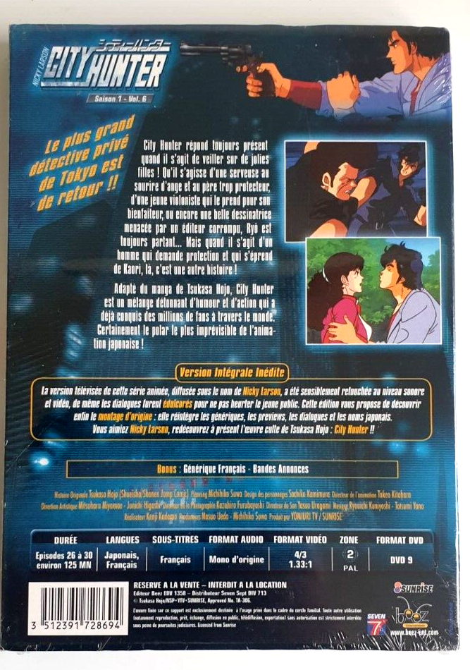 Nicky Larson (City Hunter) -Saison 1 Vol 6 / Version intégrale non