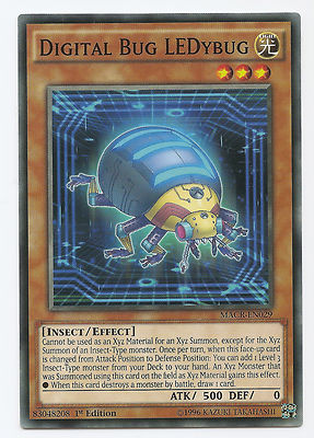 Digital Bug LEDybug MACR-DE029 Yu-Gi-Oh Karte Einzel/Playset 1. Auflage Neu